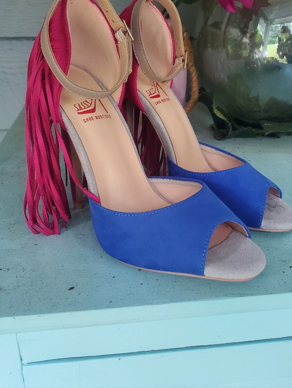 Sassy Struts Fringe Heels - Picture 2 of 7